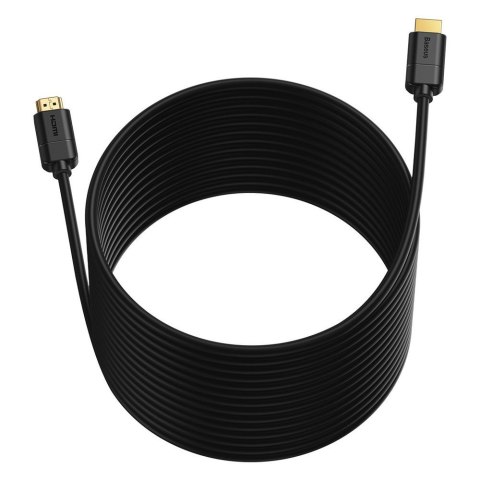 Kabel przewód HDMI 2.0 4K 30Hz 3D HDR 18Gbps 8m - czarny Kabel przewód HDMI 2.0 4K 30Hz 3D HDR 18Gbps 8m - czarny