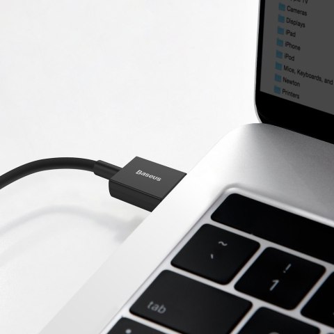 Kabel przewód Superior do Huawei USB - USB-C 11V / 6A SuperCharge 1m - czarny Kabel przewód Superior do Huawei USB - USB-C 11V / 6A SuperCharge 1m - czarny