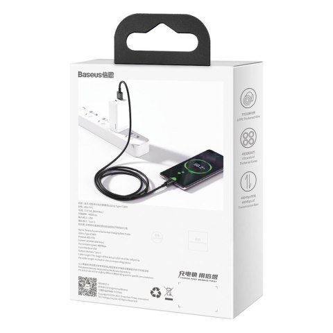 Kabel przewód Superior do Huawei USB - USB-C 11V / 6A SuperCharge 2m - czarny Kabel przewód Superior do Huawei USB - USB-C 11V / 6A SuperCharge 2m - czarny