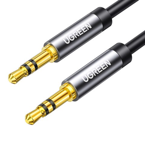 Kabel przewód audio AUX mini jack 3.5mm 1m - czarny Kabel przewód audio AUX mini jack 3.5mm 1m - czarny