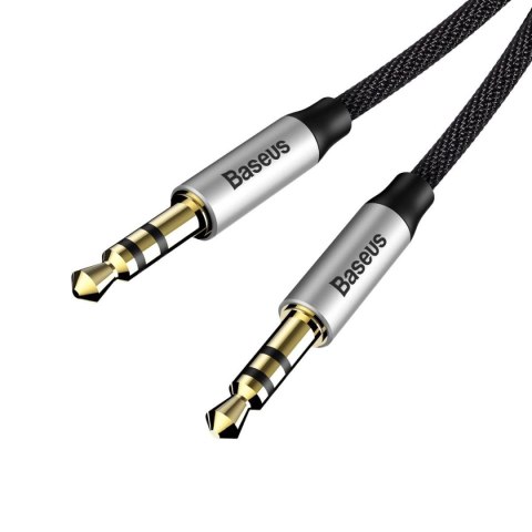 Kabel przewód audio stereo Yiven M30 AUX 3.5mm Mini Jack 1.5m - srebrno-czarny Kabel przewód audio stereo Yiven M30 AUX 3.5mm Mini Jack 1.5m - srebrno-czarny