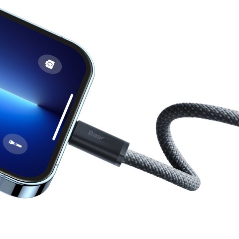 Kabel przewód do iPhone USB-C - Lightning Power Delivery 20W 2m - szary Kabel przewód do iPhone USB-C - Lightning Power Delivery 20W 2m - szary