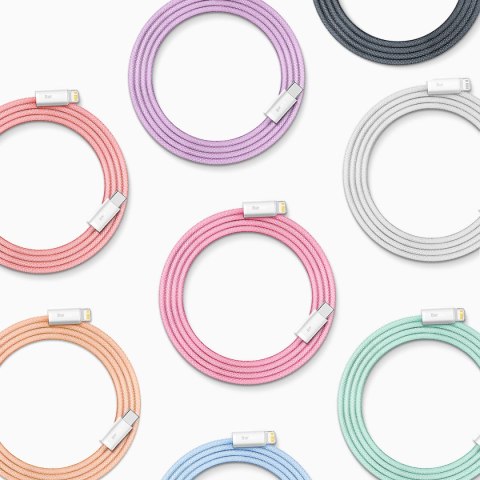 Kabel przewód do iPhone USB-C - Lightning Power Delivery 20W 2m - szary Kabel przewód do iPhone USB-C - Lightning Power Delivery 20W 2m - szary