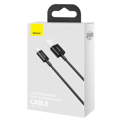 Kabel przewód do iPhone USB - Lightning 2m - biały Kabel przewód do iPhone USB - Lightning 2m - biały