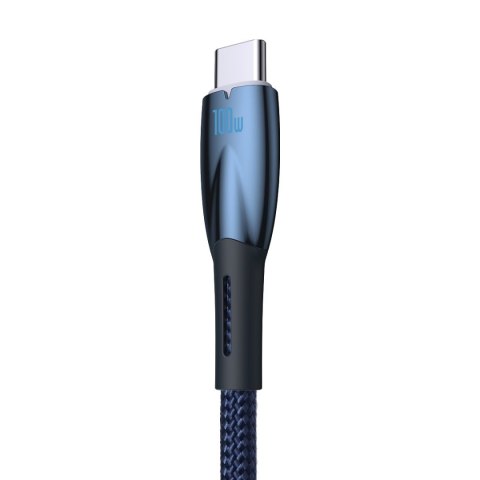 Kabel przewód do szybkiego ładowania Glimmer USB-A - USB-C 1m - niebieski Kabel przewód do szybkiego ładowania Glimmer USB-A - USB-C 1m - niebieski