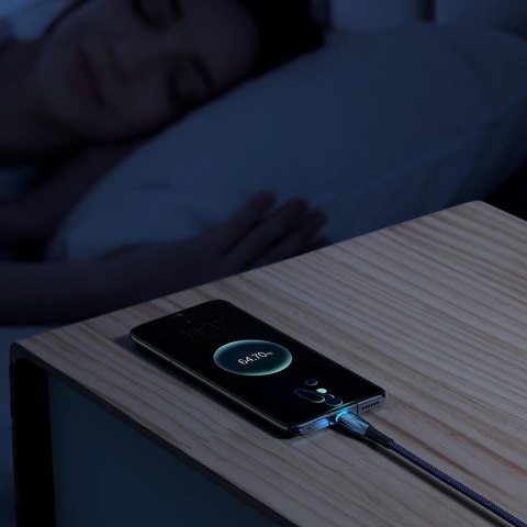 Kabel przewód do szybkiego ładowania Glimmer USB-A - USB-C 1m - niebieski Kabel przewód do szybkiego ładowania Glimmer USB-A - USB-C 1m - niebieski