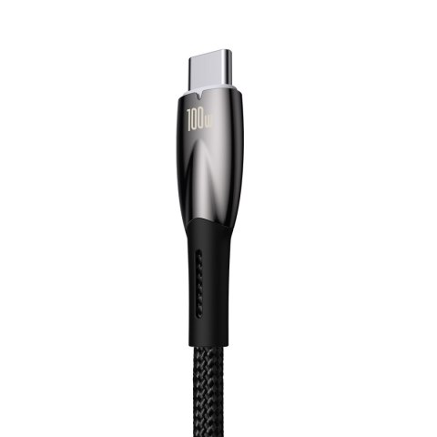 Kabel przewód do szybkiego ładowania Glimmer USB-A - USB-C 2m - czarny Kabel przewód do szybkiego ładowania Glimmer USB-A - USB-C 2m - czarny