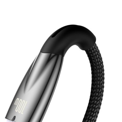 Kabel przewód do szybkiego ładowania Glimmer USB-A - USB-C 2m - czarny Kabel przewód do szybkiego ładowania Glimmer USB-A - USB-C 2m - czarny
