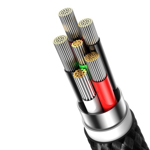 Kabel przewód do szybkiego ładowania Glimmer USB-A - USB-C 2m - czarny Kabel przewód do szybkiego ładowania Glimmer USB-A - USB-C 2m - czarny