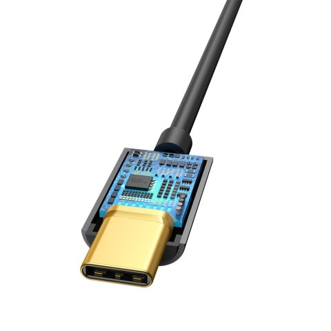 Adapter do słuchawek przejściówka L54 z USB-C na gniazdo audio jack 3.5mm DAC czarny Adapter do słuchawek przejściówka L54 z USB-C na gniazdo audio jack 3.5mm DAC czarny