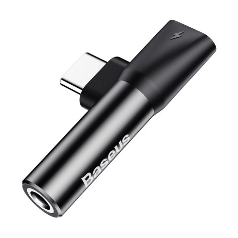 Audio Converter L41 adapter przejściówka ze złącza USB-C na port USB-C + Jack 3.5 mm czarny Audio Converter L41 adapter przejściówka ze złącza USB-C na port USB-C + Jack 3.5 mm czarny