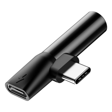 Audio Converter L41 adapter przejściówka ze złącza USB-C na port USB-C + Jack 3.5 mm czarny Audio Converter L41 adapter przejściówka ze złącza USB-C na port USB-C + Jack 3.5 mm czarny