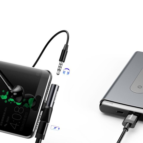 Audio Converter L41 adapter przejściówka ze złącza USB-C na port USB-C + Jack 3.5 mm czarny Audio Converter L41 adapter przejściówka ze złącza USB-C na port USB-C + Jack 3.5 mm czarny
