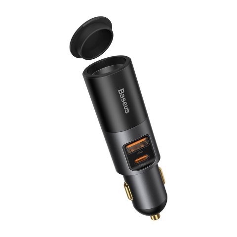 Ładowarka samochodowa USB USB-C gniazdo zapalniczki QC PD Share Together szary Ładowarka samochodowa USB USB-C gniazdo zapalniczki QC PD Share Together szary