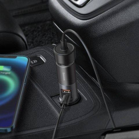 Ładowarka samochodowa USB USB-C gniazdo zapalniczki QC PD Share Together szary Ładowarka samochodowa USB USB-C gniazdo zapalniczki QC PD Share Together szary