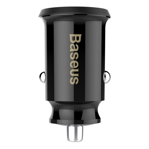 Mini ładowarka samochodowa do telefonu 2x USB Grain Car Charger czarny Mini ładowarka samochodowa do telefonu 2x USB Grain Car Charger czarny