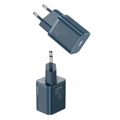 Super Si 1C szybka ładowarka USB-C 20W PD + kabel do iPhone Lightning 1m niebieski Super Si 1C szybka ładowarka USB-C 20W PD + kabel do iPhone Lightning 1m niebieski