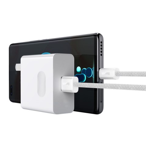 Kabel przewód Dynamic Series USB - USB-C 100W 2m biały Kabel przewód Dynamic Series USB - USB-C 100W 2m biały