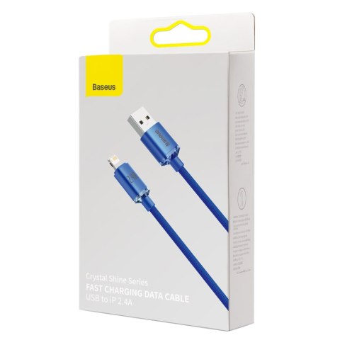 Kabel przewód USB - Lightning do szybkiego ładowania i transferu danych 1.2m niebieski Kabel przewód USB - Lightning do szybkiego ładowania i transferu danych 1.2m niebieski