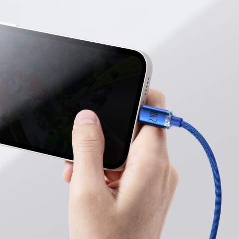 Kabel przewód USB - Lightning do szybkiego ładowania i transferu danych 1.2m niebieski Kabel przewód USB - Lightning do szybkiego ładowania i transferu danych 1.2m niebieski