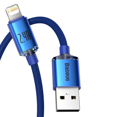 Kabel przewód USB - Lightning do szybkiego ładowania i transferu danych 1.2m niebieski Kabel przewód USB - Lightning do szybkiego ładowania i transferu danych 1.2m niebieski