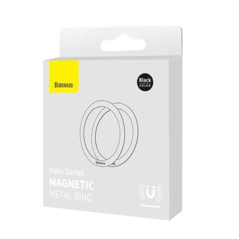 Magnetyczny pierścień na telefon Halo Series ZESTAW 2szt czarny Magnetyczny pierścień na telefon Halo Series ZESTAW 2szt czarny