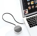 Płaski kabel przewód audio AUX 3.5mm mini jack 2m srebrny