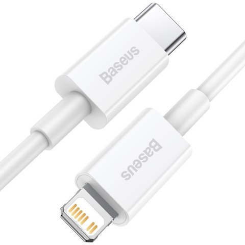 Kabel przewód do iPhone USB Typ C - Lightning Power Delivery 20W 1m biały Kabel przewód do iPhone USB Typ C - Lightning Power Delivery 20W 1m biały
