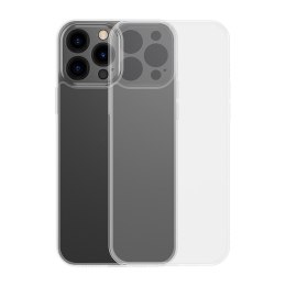 Etui pokrowiec do iPhone 13 Pro Max sztywna obudowa z żelową ramką przezroczysty