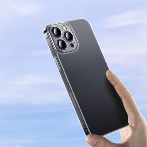 Etui pokrowiec do iPhone 13 Pro Max sztywna obudowa z żelową ramką przezroczysty Etui pokrowiec do iPhone 13 Pro Max sztywna obudowa z żelową ramką przezroczysty