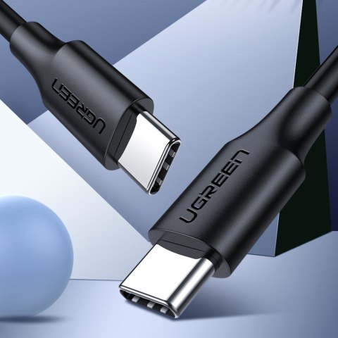 Kabel przewód USB Typ C do ładowania i transferu danych 3A 1m czarny Kabel przewód USB Typ C do ładowania i transferu danych 3A 1m czarny