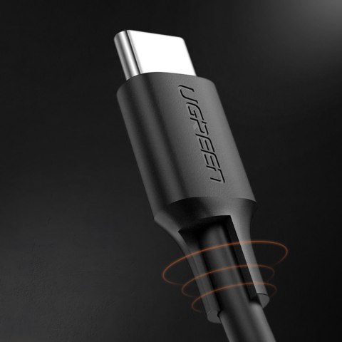 Kabel przewód USB Typ C do ładowania i transferu danych 3A 1m czarny Kabel przewód USB Typ C do ładowania i transferu danych 3A 1m czarny