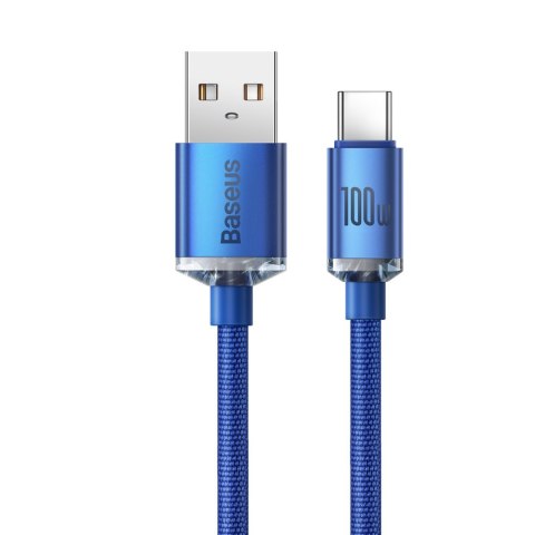 Kabel przewód do szybkiego ładowania i transferu danych USB - USB-C 100W 1.2m niebieski Kabel przewód do szybkiego ładowania i transferu danych USB - USB-C 100W 1.2m niebieski