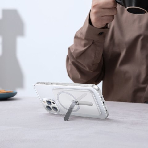 Magnetyczne etui obudowa z podstawką do iPhone 13 Pro 6.1'' 2021 przezroczysty Magnetyczne etui obudowa z podstawką do iPhone 13 Pro 6.1'' 2021 przezroczysty