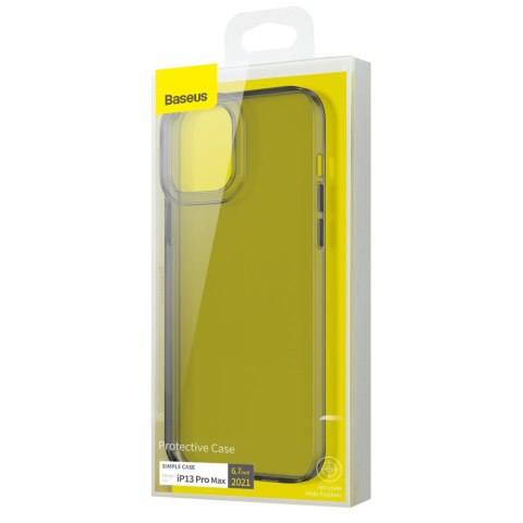Przezroczyste żelowe etui iPhone 13 Pro Simple Series Case czarny Przezroczyste żelowe etui iPhone 13 Pro Simple Series Case czarny