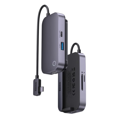 6w1 Rozdzielacz portów PadJoy HUB USB do tabletu smartfona USB-C HDMI SD TF ciemnoszary 6w1 Rozdzielacz portów PadJoy HUB USB do tabletu smartfona USB-C HDMI SD TF ciemnoszary