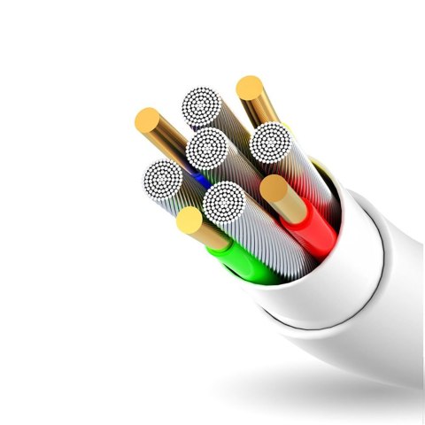 Przewód kabel do iPhone USB - Lightning 3A 1m biały Przewód kabel do iPhone USB - Lightning 3A 1m biały