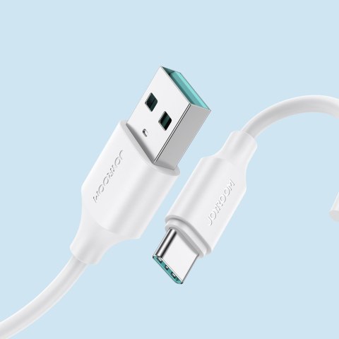 Elastyczny wytrzymały kabel USB - USB-C do ładowania i transmisji danych 1m biały Elastyczny wytrzymały kabel USB - USB-C do ładowania i transmisji danych 1m biały