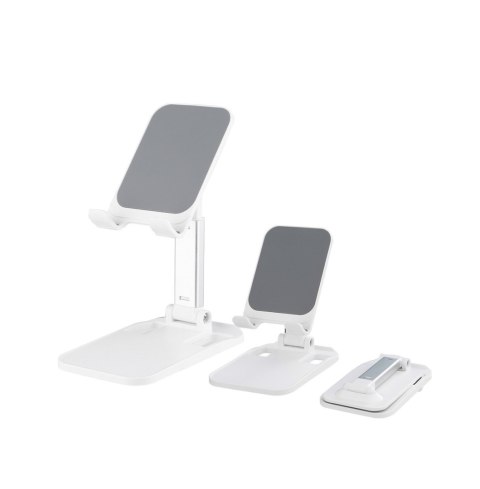 Stojak podstawka składana na telefon tablet 4-8'' na biurko biały Stojak podstawka składana na telefon tablet 4-8'' na biurko biały