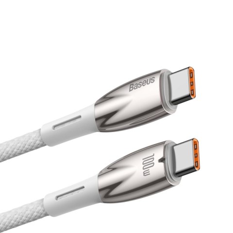 Kabel przewód do szybkiego ładowania Glimmer Series USB-C 480Mb/s PD 100W 2m biały Kabel przewód do szybkiego ładowania Glimmer Series USB-C 480Mb/s PD 100W 2m biały