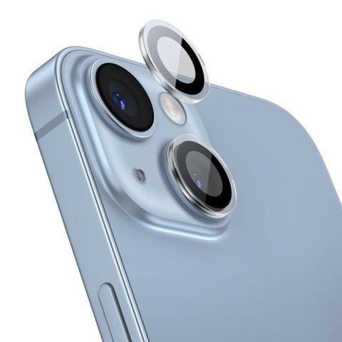 Szkło hartowane na soczewki aparatu iPhone 14 / 14 Plus przezroczyste + zestaw czyszczący Szkło hartowane na soczewki aparatu iPhone 14 / 14 Plus przezroczyste + zestaw czyszczący