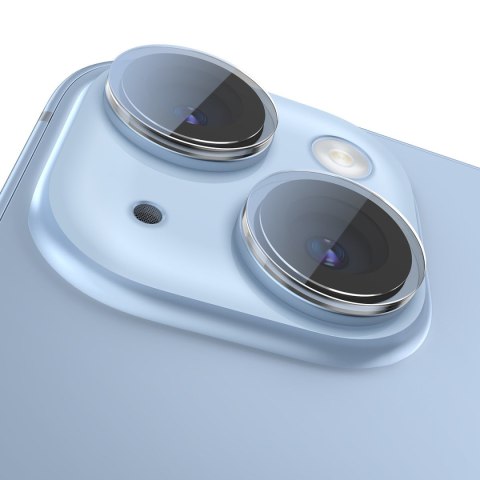 Szkło hartowane na soczewki aparatu iPhone 14 / 14 Plus przezroczyste + zestaw czyszczący Szkło hartowane na soczewki aparatu iPhone 14 / 14 Plus przezroczyste + zestaw czyszczący