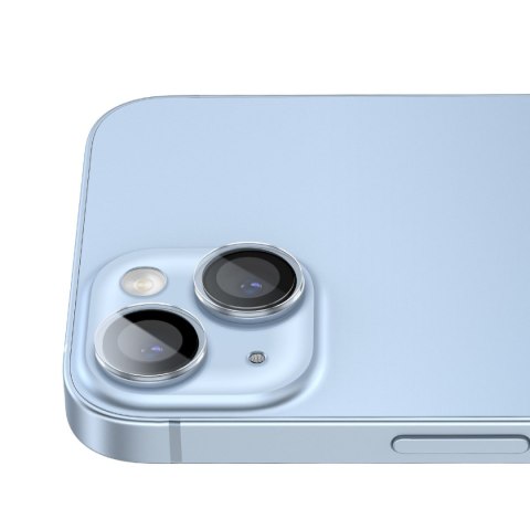 Szkło hartowane na soczewki aparatu iPhone 14 / 14 Plus przezroczyste + zestaw czyszczący Szkło hartowane na soczewki aparatu iPhone 14 / 14 Plus przezroczyste + zestaw czyszczący