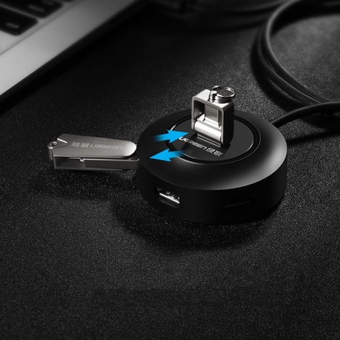 4w1 HUB rozdzielacz adapter USB 2.0 do 4x USB-A 480Mb/s 1m biały 4w1 HUB rozdzielacz adapter USB 2.0 do 4x USB-A 480Mb/s 1m biały