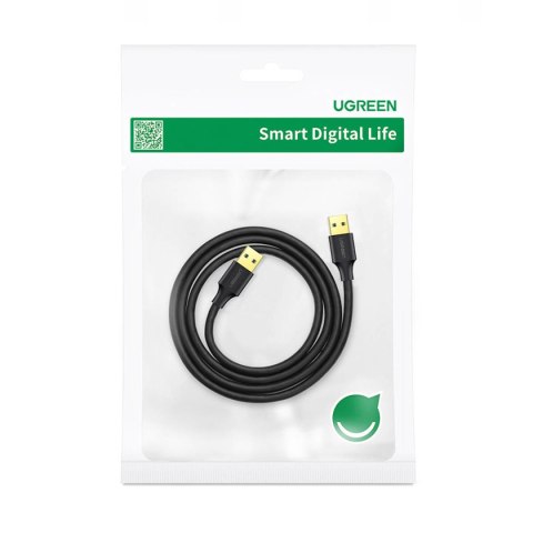 Kabel przewód USB-A 3.0 5Gb/s 0.5m czarny Kabel przewód USB-A 3.0 5Gb/s 0.5m czarny