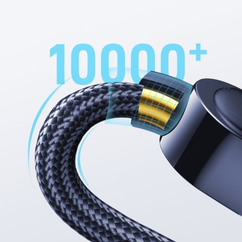 Kabel przewód USB-C do szybkiego ładowania i transferu danych 100W 1.2 m niebieski Kabel przewód USB-C do szybkiego ładowania i transferu danych 100W 1.2 m niebieski