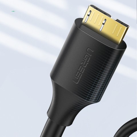 Kabel przewód do dysku USB-A 3.0 - Micro USB-B SuperSpeed 5Gb/s 1m czarny Kabel przewód do dysku USB-A 3.0 - Micro USB-B SuperSpeed 5Gb/s 1m czarny