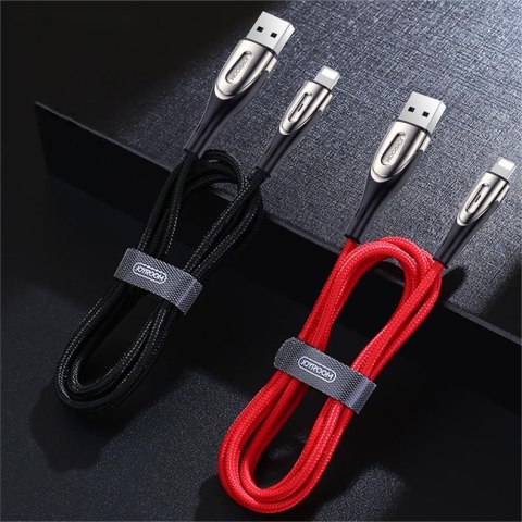 Kabel przewód do szybkiego ładowania iPhone USB-A - Lightning Sharp Series 1.2m czarny Kabel przewód do szybkiego ładowania iPhone USB-A - Lightning Sharp Series 1.2m czarny
