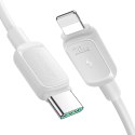 Kabel przewód do iPhone USB-C - Lightning 20W 1.2m biały