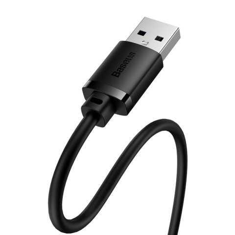 Przedłużacz kabla przewodu USB 2.0 0.5m czarny Przedłużacz kabla przewodu USB 2.0 0.5m czarny